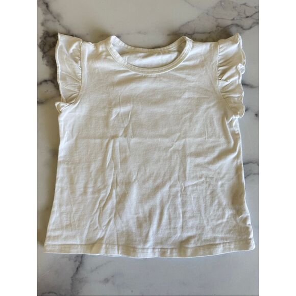 Girls 5-6 year bundle of 4  t-shirt cotton short sleeve solid white tye dye  bun - Picture 7 of 12